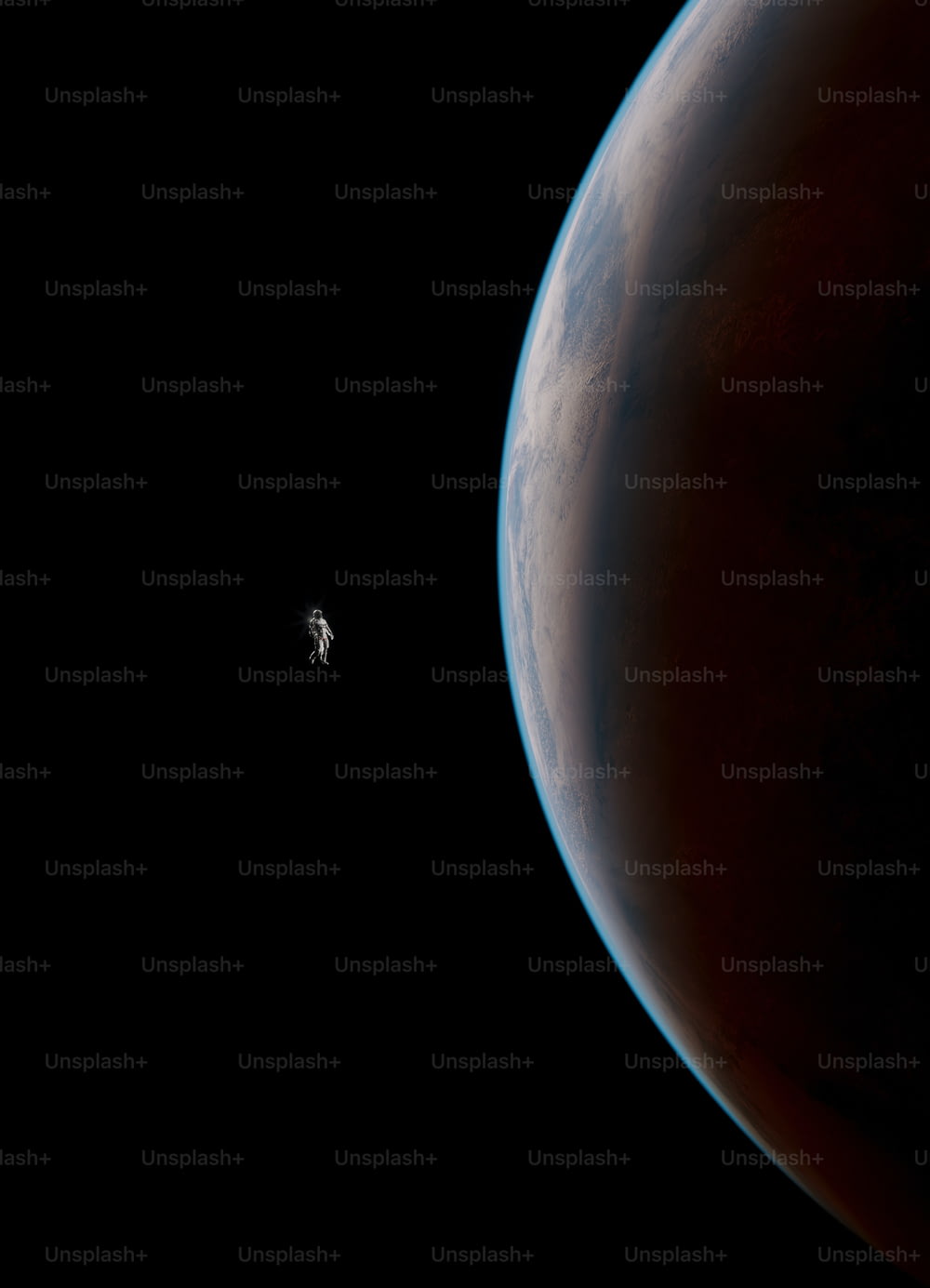 an image of a space station in the distance