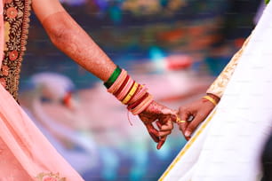 インドの伝統的な結婚式の写真