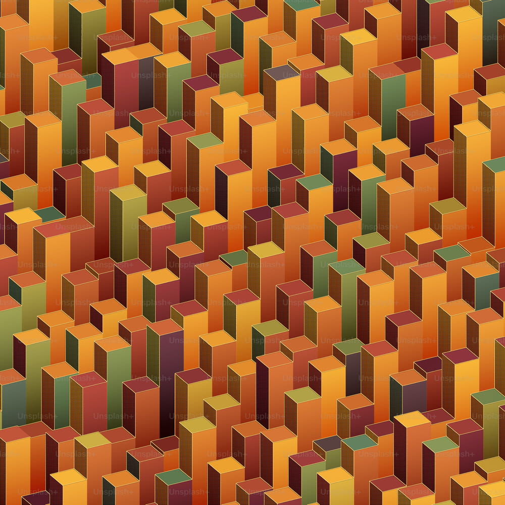 現代の色の立方体パターン3Dレンダリングデジタルイラスト、あらゆる目的のための素晴らしいデザイン。シンプルなグラフィック背景。抽象的な3次元アート
