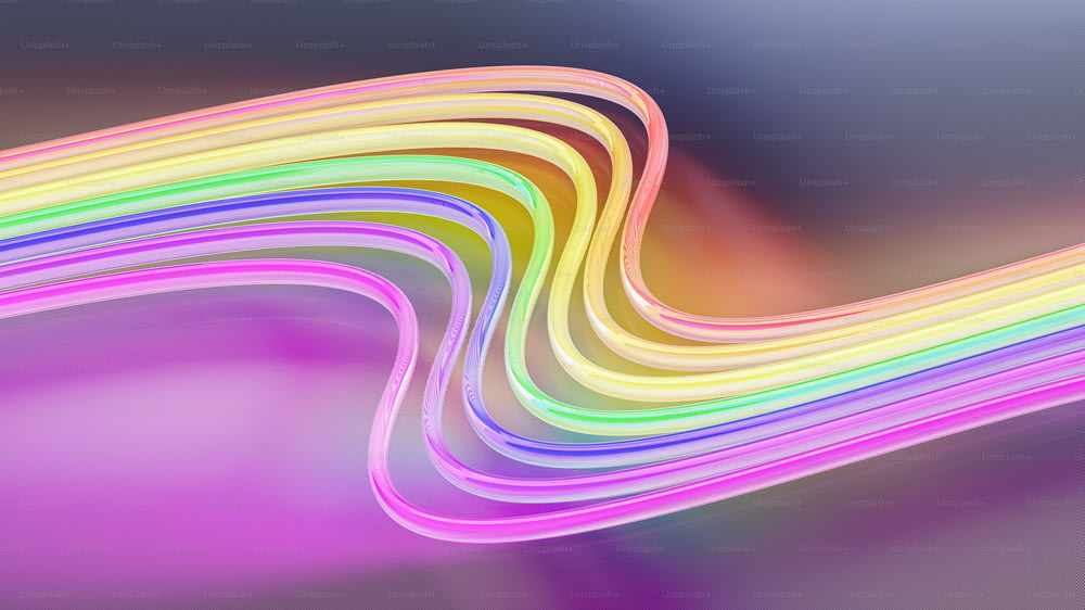 uno sfondo astratto multicolore con linee curve