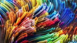 Gros plan d’un motif de papier multicolore
