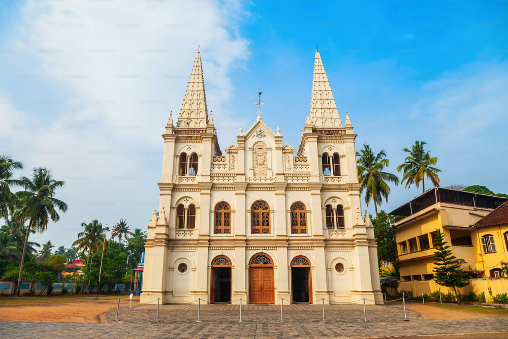 Santa Cruz Basilica or Roman Catholic Diocese of Cochin church located in Fort Kochi in Cochin, India