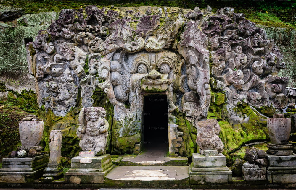 The entrance of a temple in Bali, Indonesia