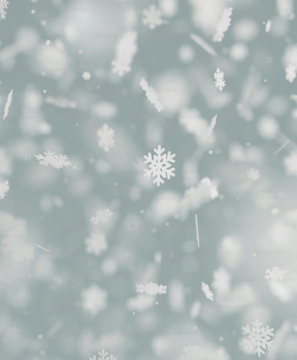 a snow flakes pattern on a gray background
