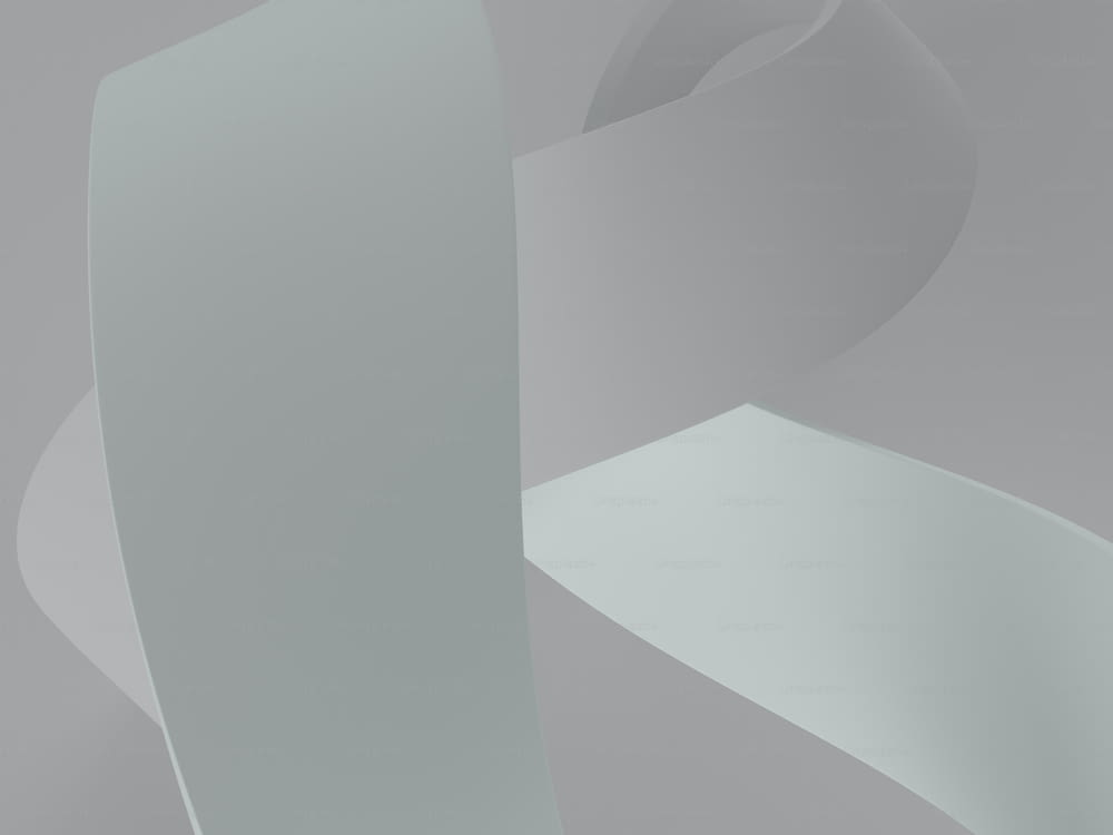 Una foto en blanco y gris de un objeto curvo