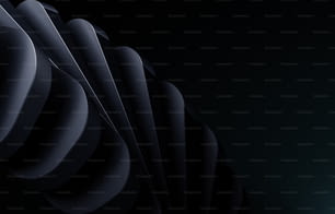 an abstract black background with wavy shapes