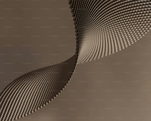 an abstract image of a curved object in the air