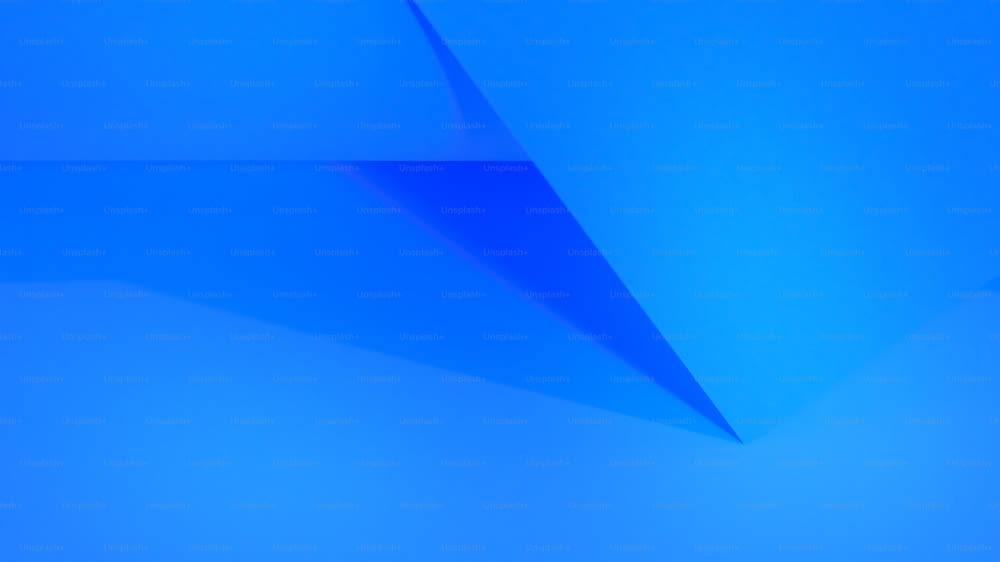 a blue background with a curved corner